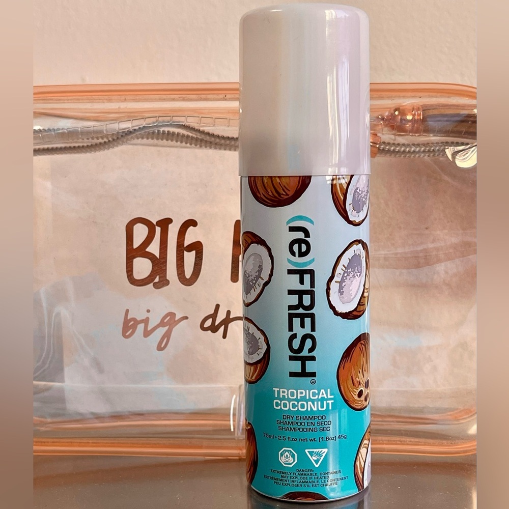NEW Make up Bag or Travel Bag And Tropical Coconut Dry Shampoo